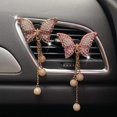 thumbnail image 1 of Charm decoración de salida de aire de coche, accesorios ostentosos para coche para mujer, Interior de coche de cristal con diamantes de imitación, 1 of 4