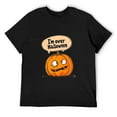 thumbnail image 3 of WISHTIME Graphic Tees for Men, Pumpkin Print T-Shirts Crewneck Casual Loose Fit Cotton Tops, Made in USA, 3 of 9