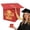 H4_2.36" Red, variant on SMKE Party Decoration Box,Table Decor Favor Box,Elegant Gift Ceremony Decor Box,Grad Cap Candy Box,Red Graduation Cap Box 2.4"Cardboard Mortarboard with Tassel,Desktop Centerpiece for Class of 2026
