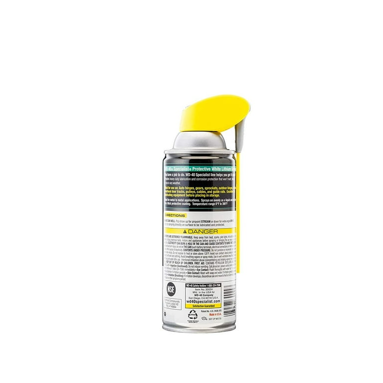 Wd-40 SpecialistProtective White Lithium Grease Spray with Smart Strawsprays 2 Ways, 10 oz [6-Pack] Residential Use, Standard Application