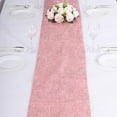 thumbnail image 2 of BalsaCircle 12x108 in Rose Gold Metallic Tinsel Polyester Table Runner Wedding Party Events Decorations Supplies, 2 of 8