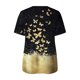 thumbnail image 4 of Blusa informal elegante de manga corta con cremallera y cuello redondo para mujer OAVQHLG3B Store lin121212, 4 of 5