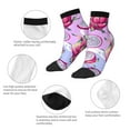 thumbnail image 3 of Uemuo Dragon Fruit Printed Crew Socks, Moisture-Wicking Socks, Athletic Socks for Men Breathable Cushion Socks Casual Sport Socks for Running Traveling, 3 of 6