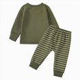 thumbnail image 4 of HCNTES Baby Boy Winter Clothes Toddler Boys Baby Girls Cotton Splicing Pocket Long Sleeve Top Pants Splicing Suit Two Piece Children's Outfits, 4 of 8