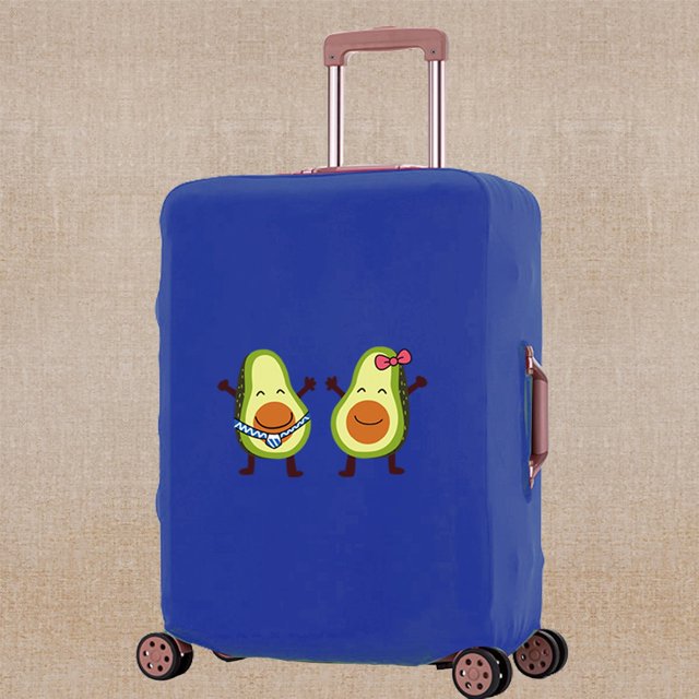 Luggage Cover Elasticity Dust-proof Trolley Protective Case Apply To 18-32 Inch Suitcase Avocado Print Travel Accessory Covers 1Avocado006 M (22-25inch)