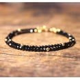 thumbnail image 2 of Pulsera de turmalina negra para mujer, brazalete de protección Empath, joyería delicada de turmalina negra, cristal de turmalina negra, 2 of 4