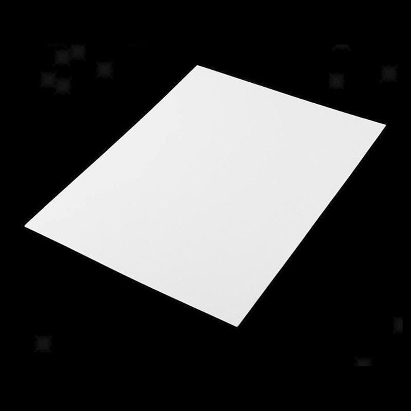 5pcs/Set ABS Styrene Plastic Flat Sheet-Plate 0.5mm-2mm X 120mm* 60mm White 