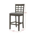 thumbnail image 7 of Home Design Azalea 5-Piece Counter Set, Taupe/Gray, Square table, Slat-back cushioned chairs, Comfortable seating, Sturdy legs, Modern minimalist style, Space-saving, 7 of 7