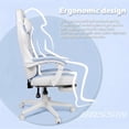 thumbnail image 6 of Bossin Gaming Chairs with Footrest,Massage Leather Game Chair for Adults,Big and Tall Gamer Chair with Headrest and Lumbar Support, 6 of 7
