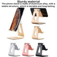 thumbnail image 3 of pitrice Mobile Phone Holder Foldable Adjustable Portable Plastic Smartphone Stand Household Tablet Organizer Bracket Support Silver, 3 of 9