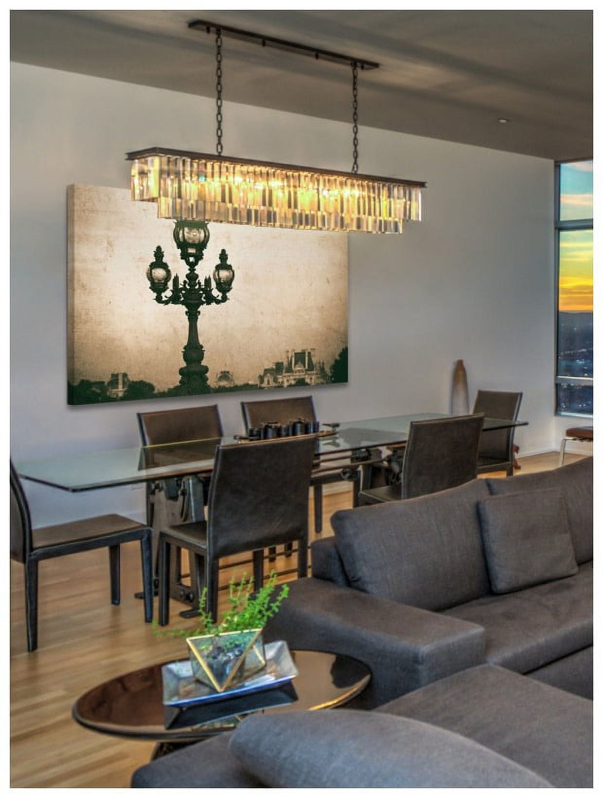 "Paris Lamppost" Painting Print on Wrapped Canvas