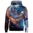 thumbnail image 6 of Sweatshirts for Girls Galaxy Print Cozy Pullover Hoodie Top Casual Style Girls Hoodies Size 3-4Y, 6 of 8