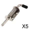 thumbnail image 1 of DYNWAVECA 5-6pack Heavy Duty Spring Latch Barrel Bolt for Axle 10mm 304 Stainless Steel 5 Pcs, 1 of 10