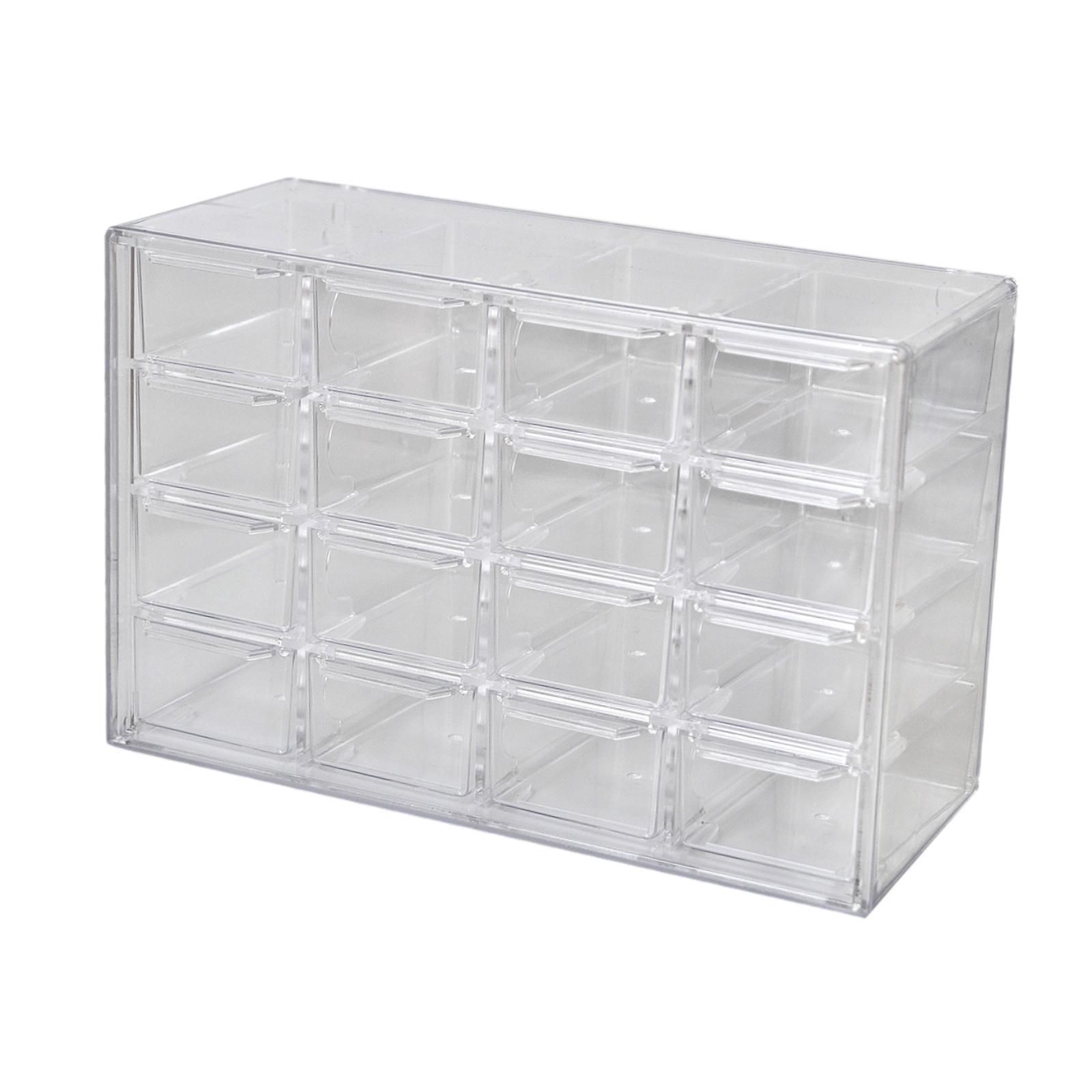 QccHieUs Mini Drawer Organizer Beads Organizer Box 16 Compartments for Organizing Desktop