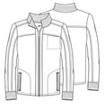 thumbnail image 5 of Dickies Advance Medical Scrubs Warm Up Jacket for Men Zip Front Moto DK315, M, Pewter Twist, 5 of 7
