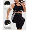 thumbnail image 2 of Plus Size Sports Bra for Women Racerback Wireless Padded Bra for Yoga, Hiking, Cycling, 2 of 6