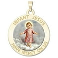 thumbnail image 2 of Picturesongold.Com Infant Jesus Religious Medal Necklace Pendants Female - 1 inch Sterling Silver, 2 of 4