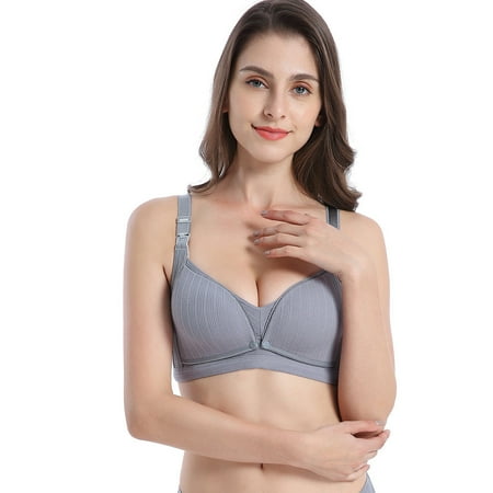 Leesechin Clearance Womens Sports Bras Brassiere Underwire No Steel Ring Lactation Vest Bra Back Adjustment Yoga Running Bra