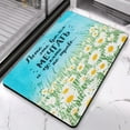 thumbnail image 3 of Luxury Bath Rug Soft Superfine Fiber, Flower Design - Non Slip, Machine Washable, Ideal for Bathroom & Shower Room, 20x32 inch, 3 of 5