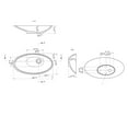 thumbnail image 3 of Dax Grace Solid Surface Oval Vessel Basin Black Matt - (20" X 10"), 3 of 4