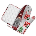 thumbnail image 2 of Disketp Cute Santa Oven Mitts And Potholders Bbq Gloves-Oven Mitts And Pot Holders With Recycled Infill Silicone Non-Slip Cooking Gloves For Cooking Baking Grilling, 2 of 9