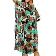 thumbnail image 2 of DISNIMO Womens Swimsuit Cover Up with Cow Sunflower Horse Print Kimono Cardigan Summer Bathing Suit Coverups Summer Casual Loose Bikini Cover up, 2 of 6