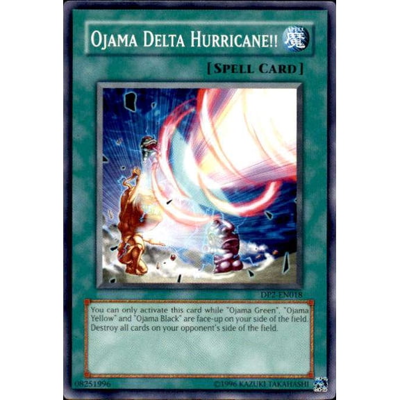 YuGiOh Duelist Pack Chazz Common Ojama Delta Hurricane!! DP2-EN018