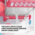 thumbnail image 5 of Nostalgia SCM525RD Vintage Countertop Snow Cone Maker Makes 20 ICY Treats Includes 2 Reusable Plastic Cups & Ice Scoop, Regular, Red, 5 of 5
