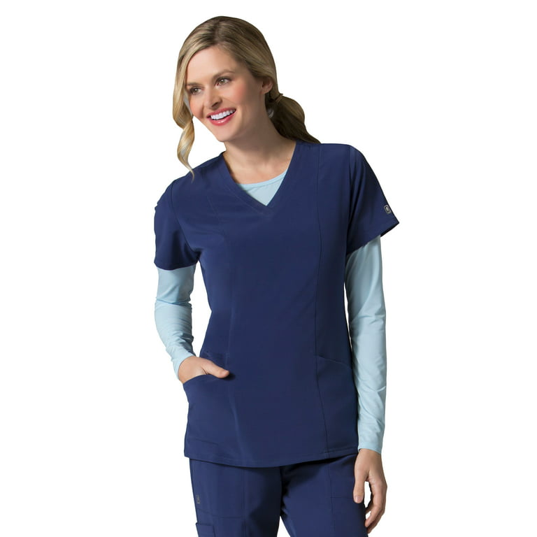 Maevn Uniforms Women's Long Sleeve Antimicrobial Solid Underscrub T-Shirt