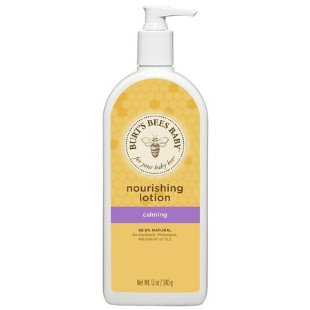 Burt's Bees Baby Nourishing Lotion, Calming Baby Lotion - 12 oz Bottle