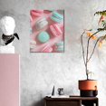 thumbnail image 3 of Sikiie Pastel Macarons Delight Print Canvas Decorative Hanging Painting, Anti-shrinkage Hanging Frame, Suitable for Home, Office Wall Decorations, 3 of 6
