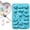 Light Blue-7.08x4.84 Inch, variant on Silicone Chocolate Molds, 18 Cavity Candy Making Tray, Skull Pumpkin Baking Mould, Non-Stick Flexible Food Grade Tray for Party Home Chocolate Candy Soap Resin DIY Craft Baking 1Pcs