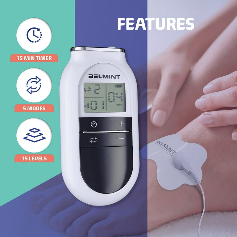 Portable TENS Unit - Electronic Pulse Massager - Mibest Store