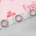 thumbnail image 4 of Erosebridal Cute Clover Bow Black Out Curtains for Girls,Kids Teens Dreamy Flowers Bowtie Curtains Pack of 2 (42x63 Each),Super Cozy Room Decor, 4 of 6