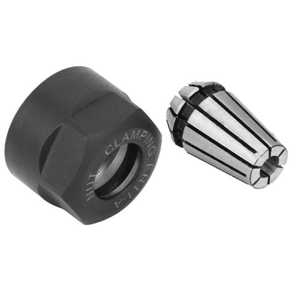 ER11 Collet Chuck Set – Includes Clamping Nut And Collet (6mm), Spring Steel Construction, For CNC Milling, Engraving, And Lathe Tool Holders