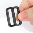 thumbnail image 3 of Unique Bargains Travel Plastic Adjustable Backpack   Glide Buckle Black 25mm Strap Width 8pcs, 3 of 3
