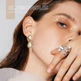 thumbnail image 3 of Women's Pearl Earrings Gifts For Girlfriend/wife/mother, Design Pearl Gold A107-227, 3 of 4