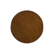 Powell Pesaro Round Pedestal Indoor Accent Side Table, 22.25 Tall, Hazelnut
