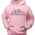 thumbnail image 2 of Skyline Birmingham Alabama Hoodie Sweatshirt Unisex 4X-Large Pink, 2 of 5
