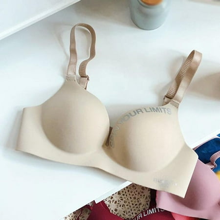 

TINKER Girls comfortable and sexy bra seamless letters gather beautiful back without steel ring home underwear
