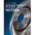 thumbnail image 3 of Detroit Axle - Brake Kit for 2011-2020 Toyota Sienna, 2014-2019 Highlander, 10-15 Lexus RX350 RX450h Disc Brake Rotors and Ceramic Brakes Pads Front and Rear Replacement: 12.91 inch Front Rotor, 3 of 8