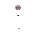 thumbnail image 7 of Forever Gifts Inc. Purple Paper Mache Ball Solar Stake Light, 7 of 7