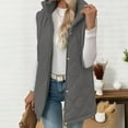 thumbnail image 4 of Xdegoge Long Quilted Vest for Women Lightweight Zip up Sleeveless Jackets Hooded Padded Down Thermal Casual Winter Coats Warm Oversized Fashion Puffer Vests with Pockets Outerwear, 4 of 8