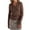 Brown, variant on yillto Womens Long Sleeve V Neck Shirts Casual Business Collared Work Top Slim Basic 2024 Fall Shirt