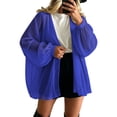 thumbnail image 2 of hotojiny Women's Cardigan Oversized Summer Long Sleeve Open Front Lightweight Jacket Flowy See Through Sheer Cardigans, 2 of 6