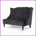 thumbnail image 3 of Modern Glam Velvet Loveseat with Wingback - 50.25” Wide for Living Room, Jewel-Tone Design, 3 of 12