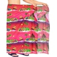 thumbnail image 4 of HAPPY BAY Men's Christmas Swim Trunk Swimsuits Sarong Pareo Beach Wrap One Size Fuscia, Holiday Summer Vacation Aloha, 4 of 4