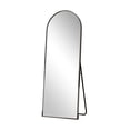 thumbnail image 2 of BEAUTYPEAK Arched Full Length Floor Mirror 59.1"x16" Full Body Standing Mirror,Black, 2 of 8