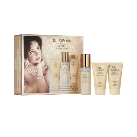 Elizabeth Taylor White Diamonds Legacy 3 Piece Fragrance Gift Set For Women, 1.0 fl. oz