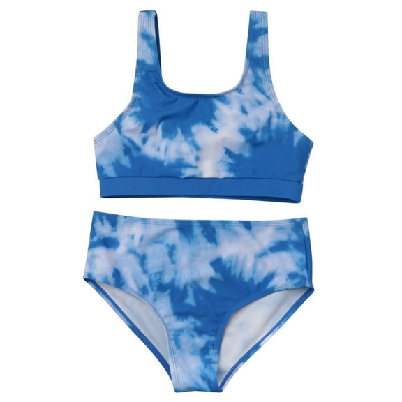 Just Love Girls Two Piece Bathing Suit 86685-ROY-7-8 (Royal Tie Dye, Girls 10-12)